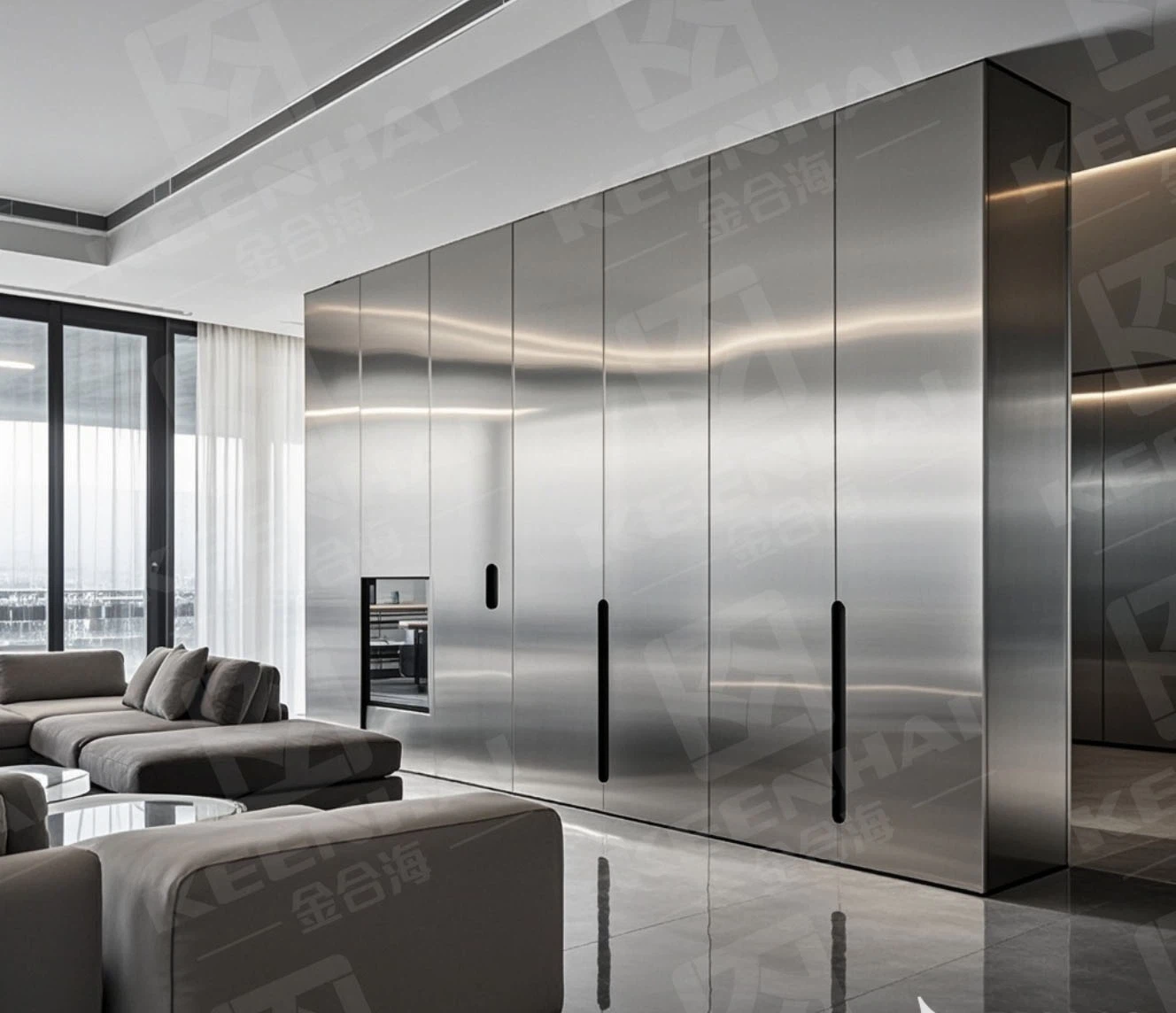 High End Residential Stainless Steel Wall High End Residential Stainless Steel Wall